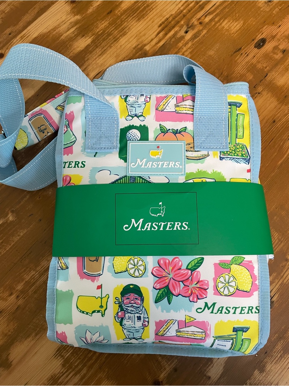 NWT Masters Tournament Insulated Lunch Bag - Pastel Floral & Golf Print